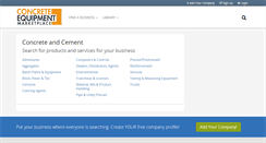 Desktop Screenshot of concreteequipmentmarketplace.com